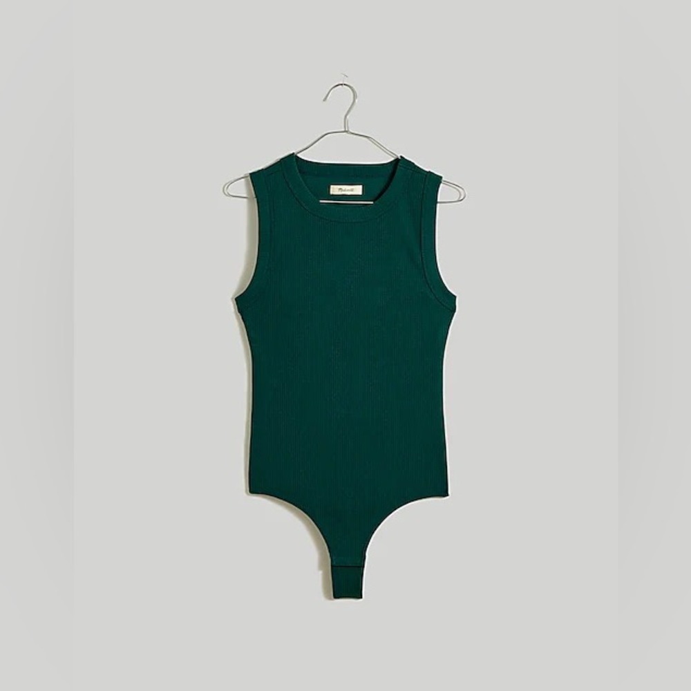 NWT Madewell Crewneck Thong Bodysuit in Sleekhold